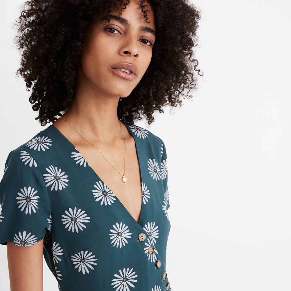 Madewell * Button-Wrap Dress in Daisy Daydream * Size 00 * Pre-Loved Condition *